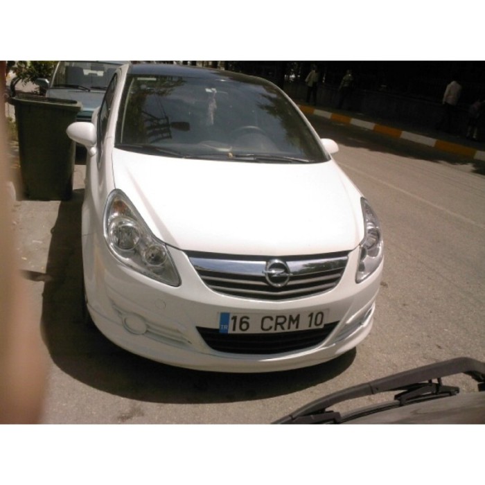 Передня нижня накладка (під фарбування) для Opel Corsa D 2007-2014 рр