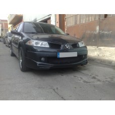 Передня накладка на бампер 2006-2009 (під фарбування) для Renault Megane II рр