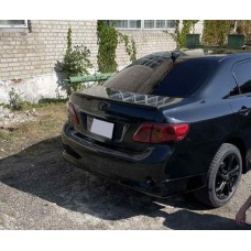 Накладка на задній бампер (під фарбування) для Toyota Corolla 2007-2013 рр