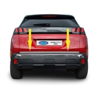 Кромка багажника (нерж) Carmos - Турецька сталь для Peugeot 3008 2016-2023 рр