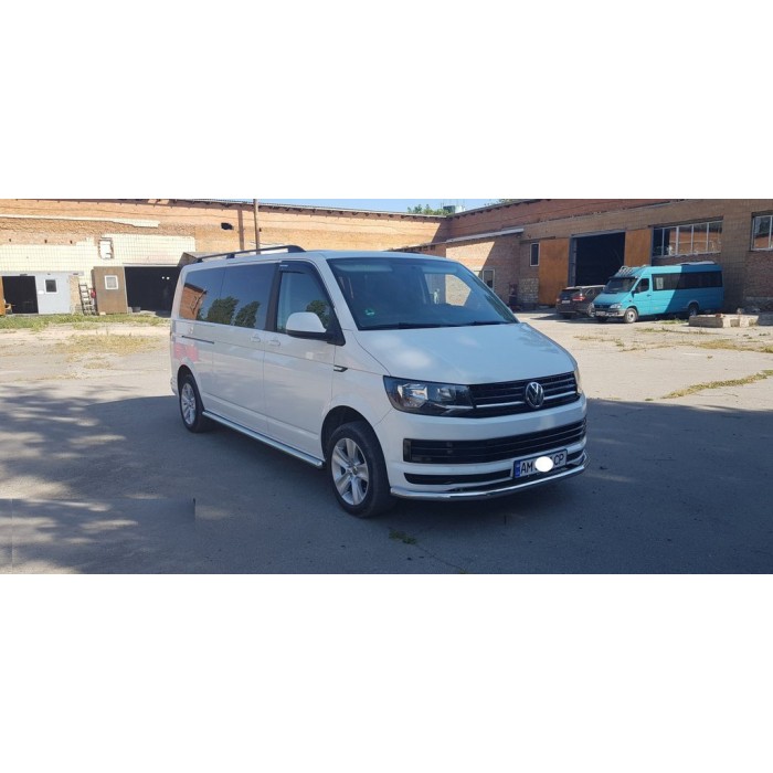 Нижня одинарна губа ST008 (нерж) 42 мм для Volkswagen T6