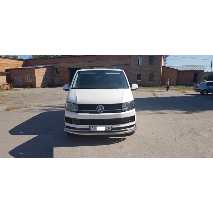 Нижня одинарна губа ST008 (нерж) 42 мм для Volkswagen T6