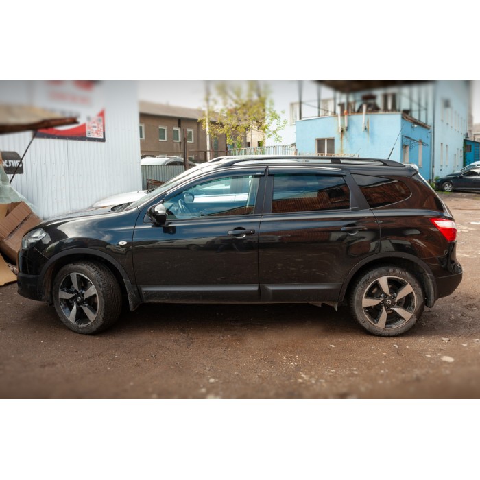 Вітровики з хромом (4 шт, Niken) для Nissan Qashqai 2007-2010 рр