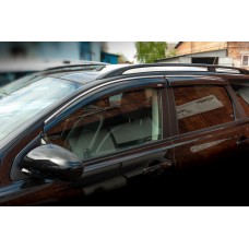 Вітровики з хромом (4 шт, Niken) для Nissan Qashqai 2007-2010 рр