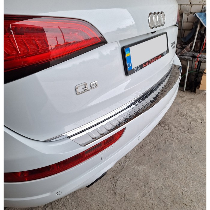 Накладка на задній бампер Carmos (нерж) для Ауди Q5 2008-2017 рр