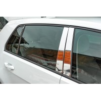 Накладки на стойки (нерж) для Volkswagen Golf 7/E-Golf