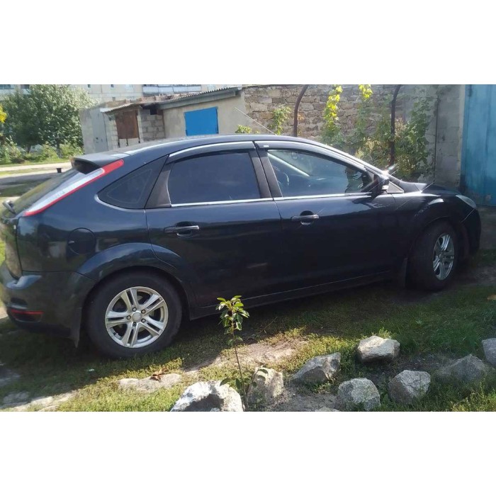 Вітровики з хромом SD/HB (4 шт, Niken) для Ford Focus II 2005-2008 рр