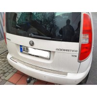 Накладка на задній бампер (нерж) Глянець для Skoda Roomster 2006-2015 рр