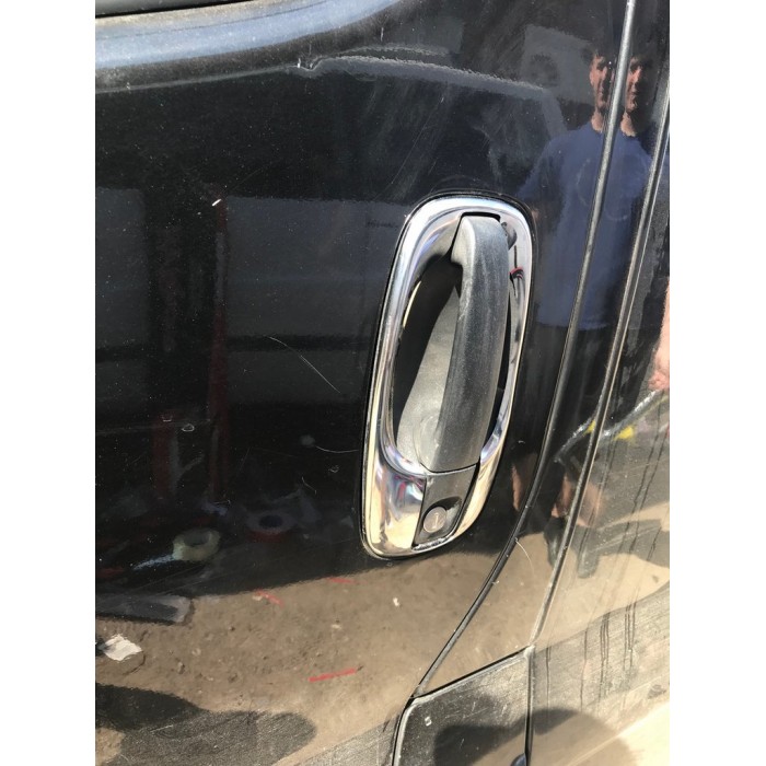 Обводка ручек (4 шт, нерж) для Renault Trafic 2001-2015 гг