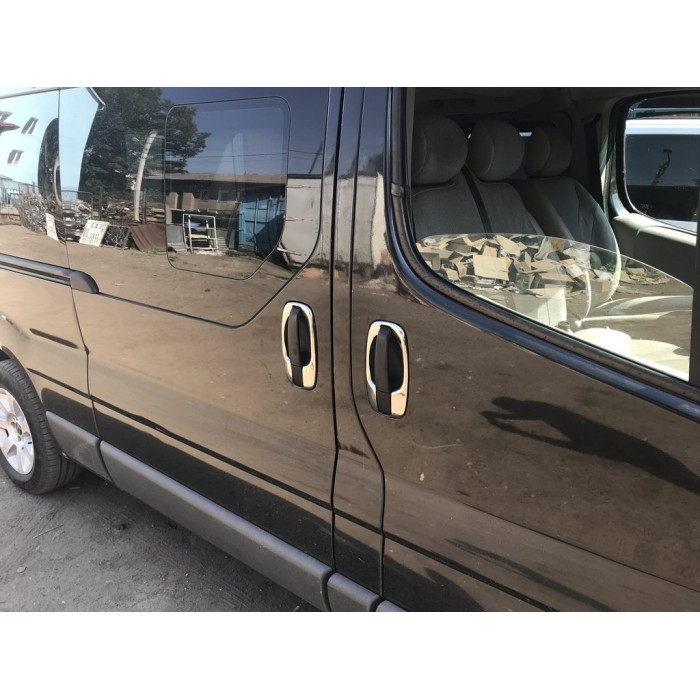 Обводка ручек (4 шт, нерж) для Renault Trafic 2001-2015 гг