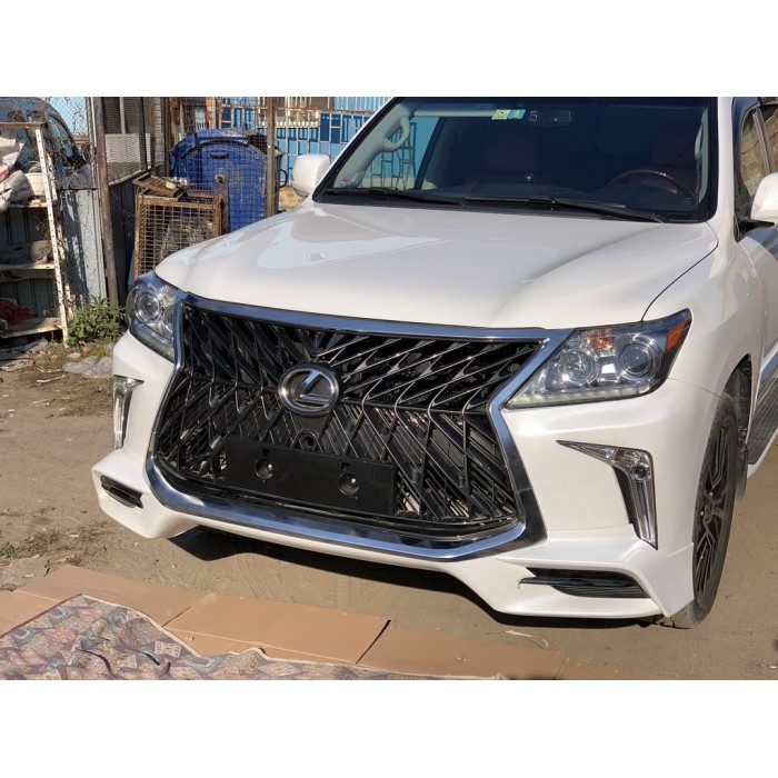 Передній бампер для 2008-2015 в стилі рестайлінгу Чорний для Lexus LX570/450d