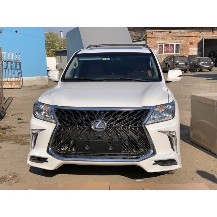 Передній бампер для 2008-2015 в стилі рестайлінгу Чорний для Lexus LX570/450d