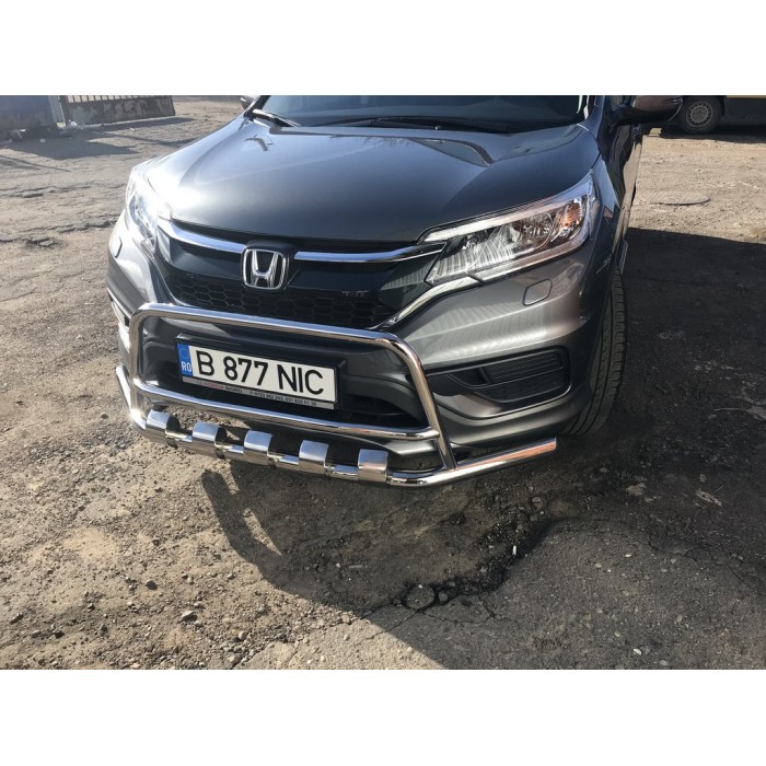 Передній захист WT003-ST-V2 (нерж.) для Honda CRV 2012-2016 рр