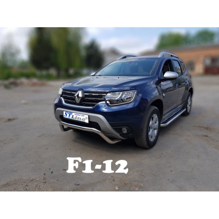 Кенгурятник WT007 (нерж.) для Dacia Duster 2018-2024 гг