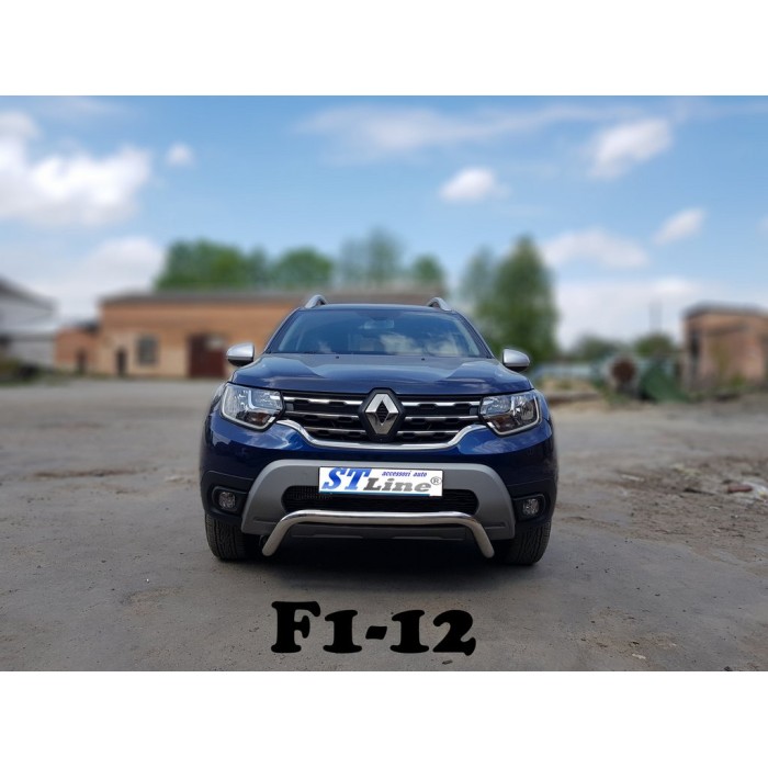 Кенгурятник WT007 (нерж.) для Dacia Duster 2018-2024 гг