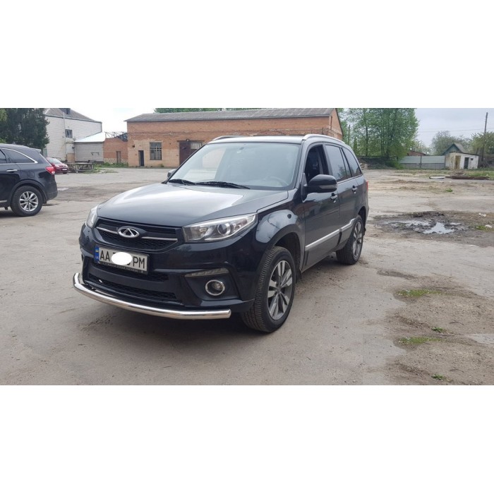 Передній захист ST008 (нерж) для Chery Tiggo 3