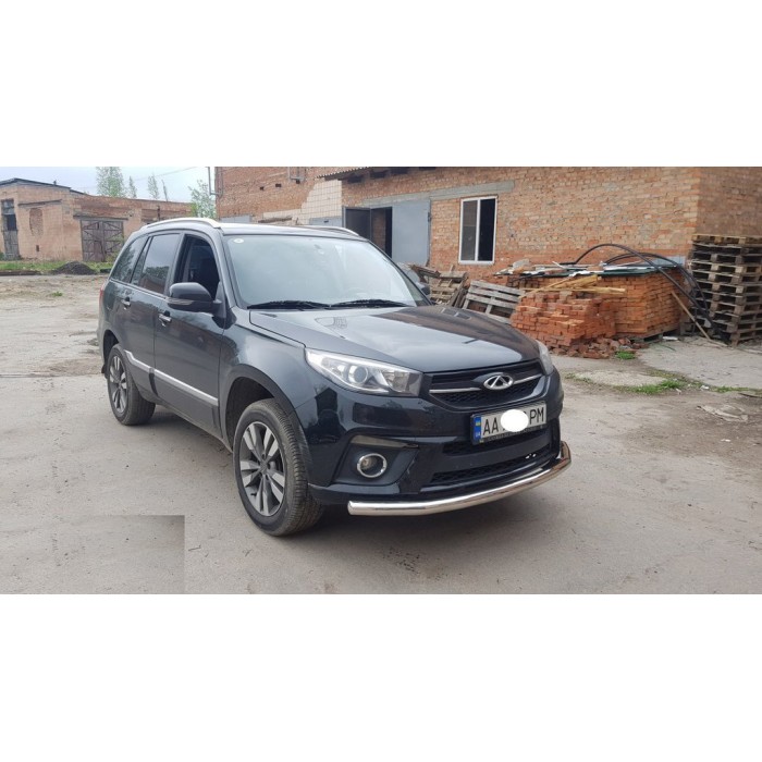 Передній захист ST008 (нерж) для Chery Tiggo 3