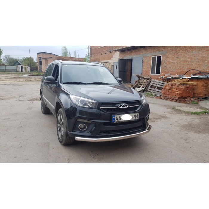 Передній захист ST008 (нерж) для Chery Tiggo 3