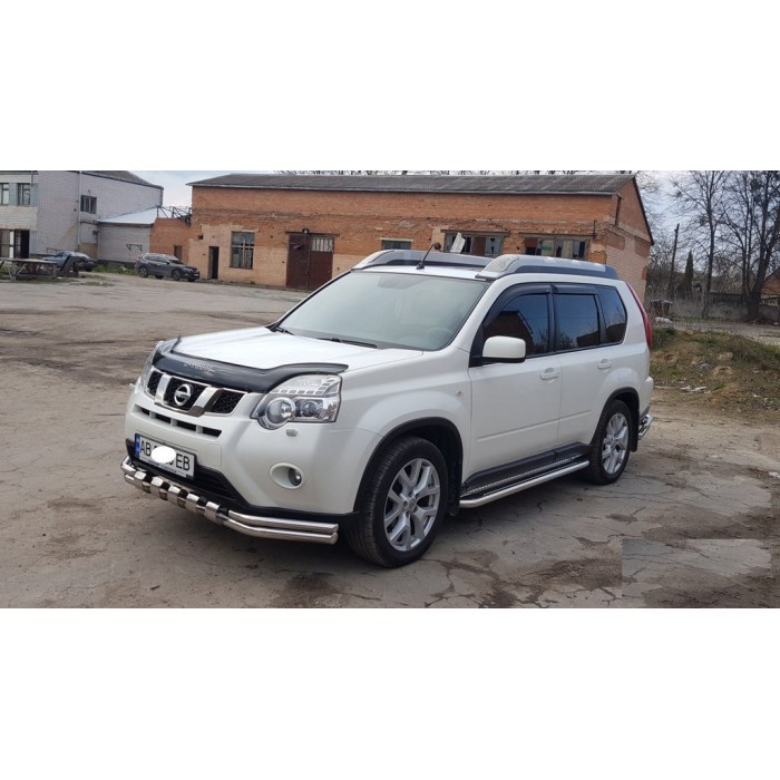 Передній захист ST015 (нерж.) для Nissan X-trail T31 2007-2014рр