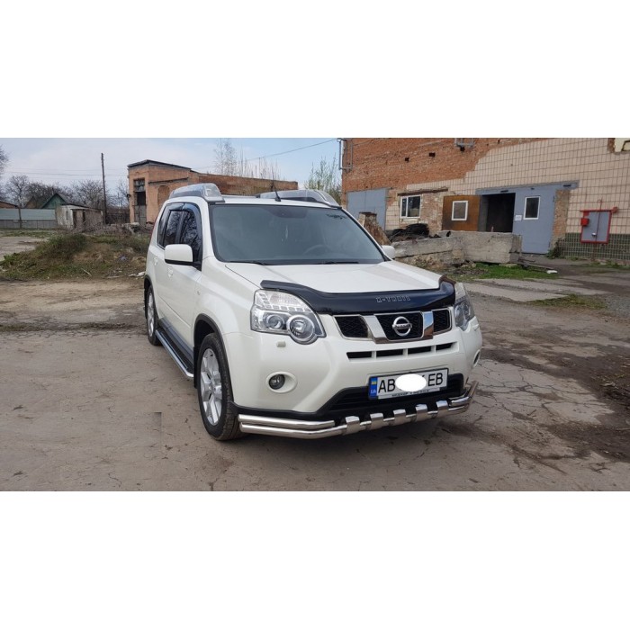 Передній захист ST015 (нерж.) для Nissan X-trail T31 2007-2014рр