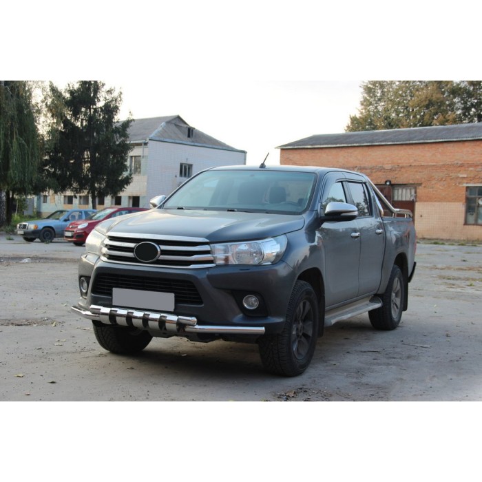 Передній захист F3-34 (нерж.) для Toyota Hilux 2015- рр