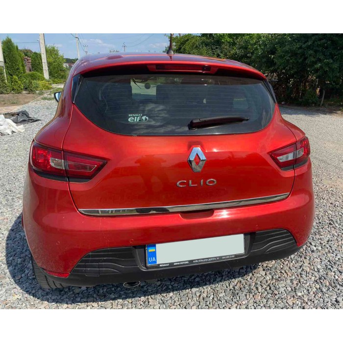 Кромка багажника (HB, нерж) для Renault Clio IV 2012-2019 рр