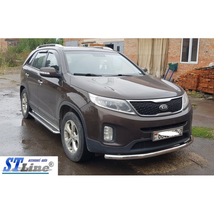 Передній захист ST008 (2013-2015, нерж.) для Kia Sorento XM рр