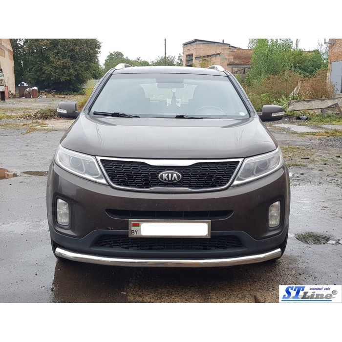 Передній захист ST008 (2013-2015, нерж.) для Kia Sorento XM рр