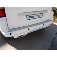Накладка на задній бампер Omsa Line (нерж.) для Citroen Berlingo 2008-2018 рр
