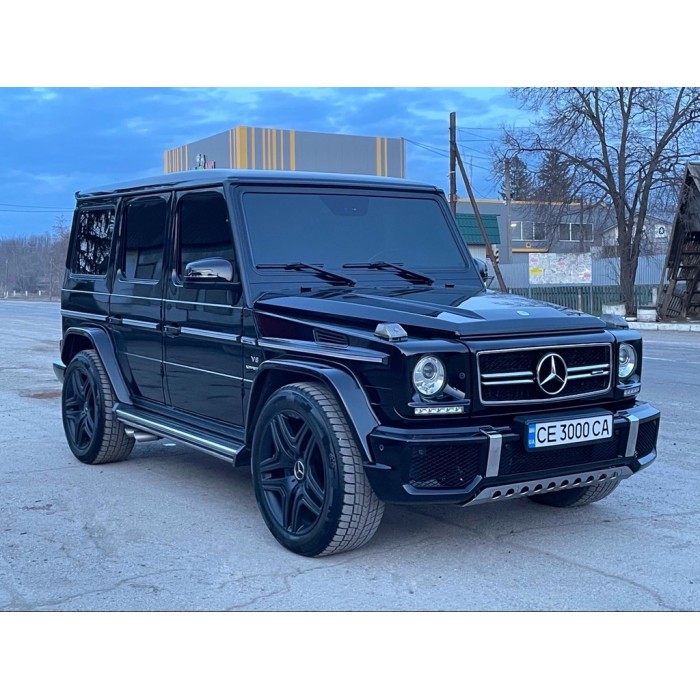 Передній бампер AMG G63/G65 (в зборі) G63 (хромована сітка) для Mercedes G сlass W463 1990-2018рр