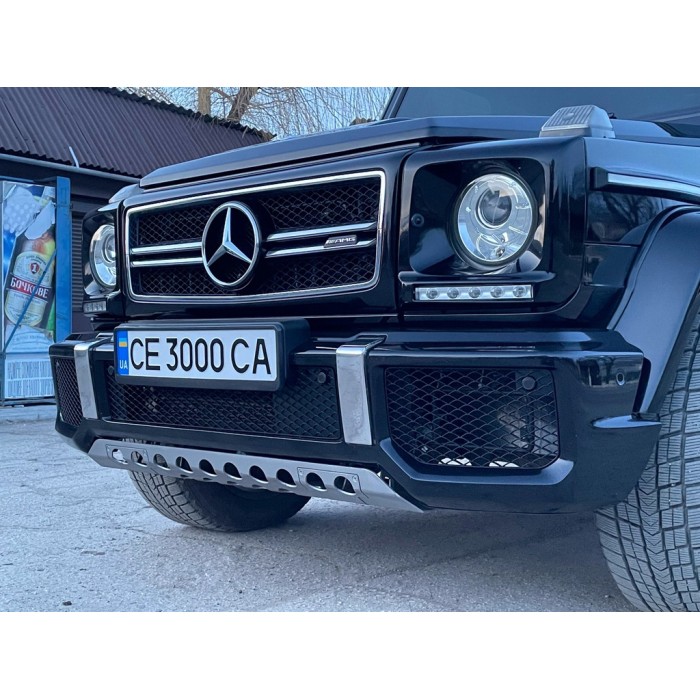 Передній бампер AMG G63/G65 (в зборі) G63 (хромована сітка) для Mercedes G сlass W463 1990-2018рр