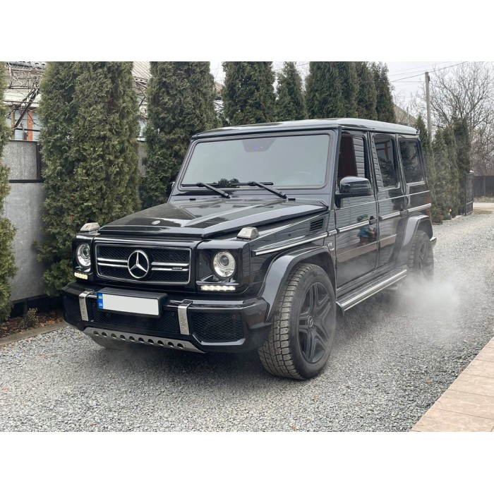 Захист переднього бампера (нержавійка) для Mercedes G сlass W463 1990-2018рр