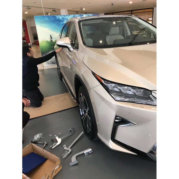 Бокові пороги BlackLine (2 шт) для Lexus RX 2016-2022 рр