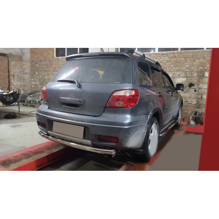 Задняя дуга AK002/2 (нерж) для Mitsubishi Outlander 2001-2006 гг