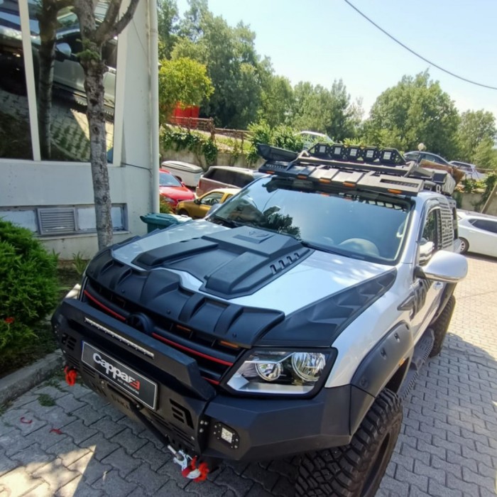 Накладка на капот (ABS) для Volkswagen Amarok 2010-2022 гг