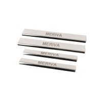 Накладки на пороги Carmos (4 шт, нерж.) для Opel Meriva 2002-2010 гг