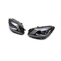 Рестайлинг передние фары с блоками (OEM) для Mercedes S-сlass W222
