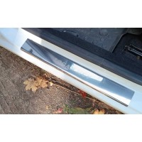 Накладки на пороги Carmos V1 (4 шт, нерж) для Dacia Logan MCV 2013-2020 рр