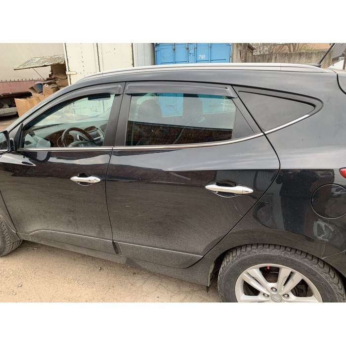 Ветровики (4 шт, HIC) для Hyundai IX-35 2010-2015 гг