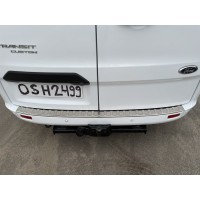 Накладка на задний бампер Carmos (нерж) для Ford Custom 2013-2022 гг