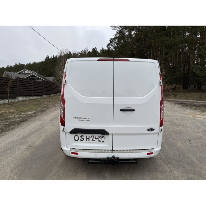 Накладка на задній бампер Carmos (нерж) для Ford Custom 2013-2022 рр