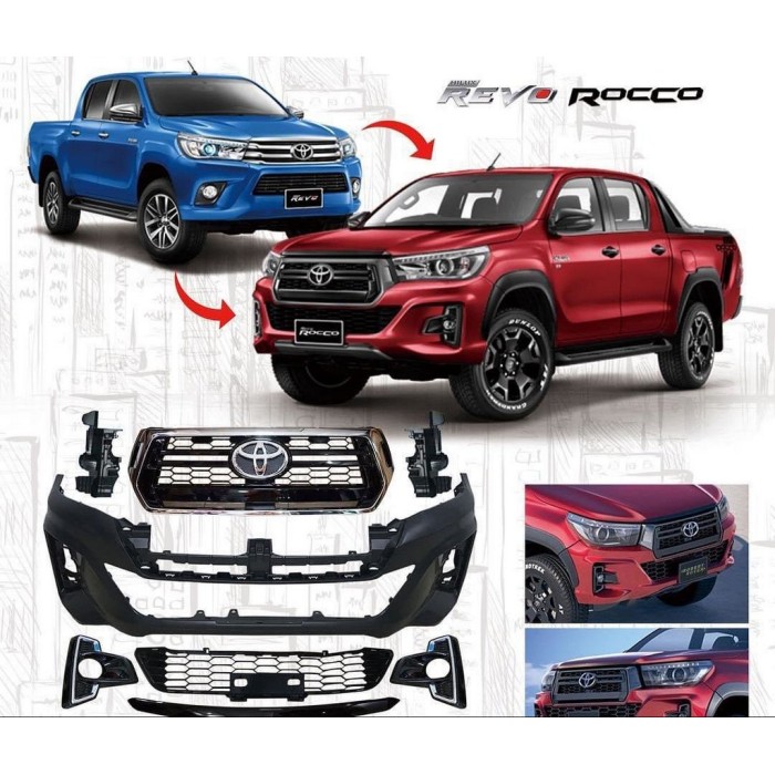 Передній бампер Rocco (для 2015-2020) для Toyota Hilux 2015- рр