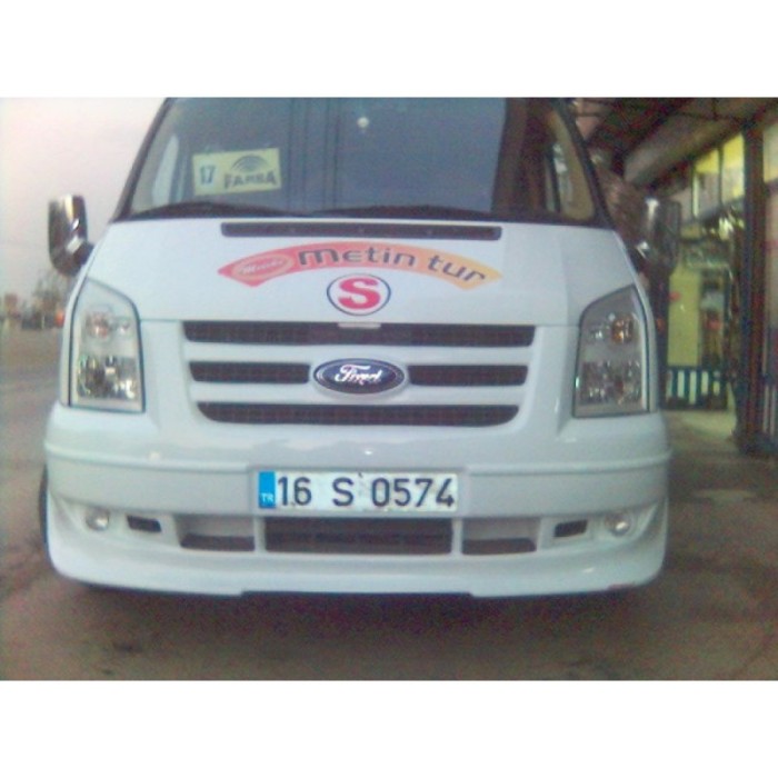 Накладка на передній бампер (2006-2014, з решіткою) для Ford Transit рр