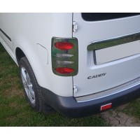 Накладки на стопы V2 (2 шт, нерж) Carmos - Турецкая сталь для Volkswagen Caddy 2010-2015 гг