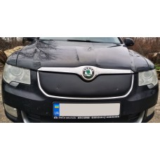 Зимова накладка на решітку (Верхня, 2008-2013) Глянцева для Skoda Superb рр