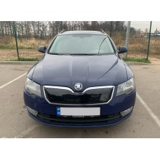 Зимова накладка на решітку (Верхня, 2013-2015) Матова для Skoda Superb рр