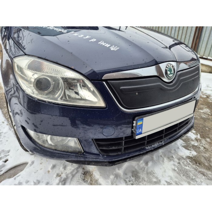 Зимова накладка на решітку (2010-2025, верхня) Матова для Skoda Roomster рр