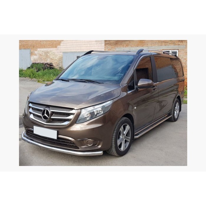 Передній захист ST008 (нерж.) для Mercedes Vito / V-class W447 2014- рр