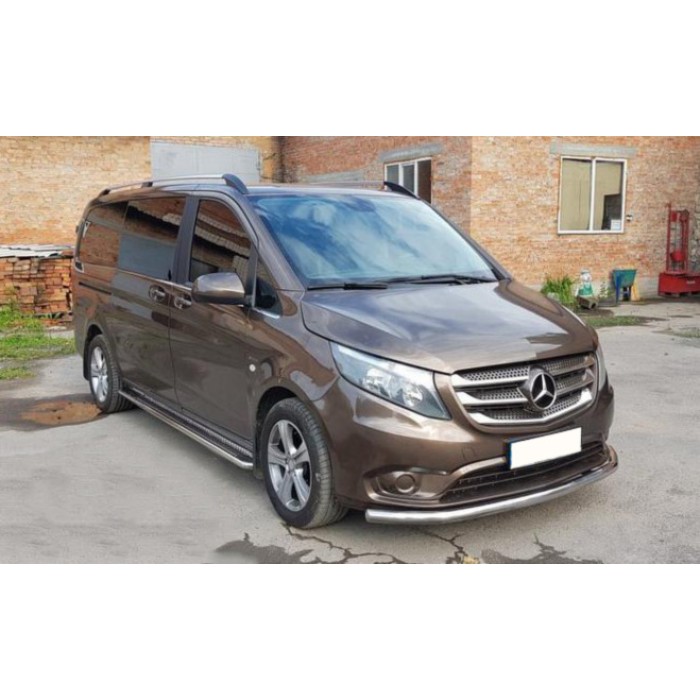 Передній захист ST008 (нерж.) для Mercedes Vito / V-class W447 2014- рр