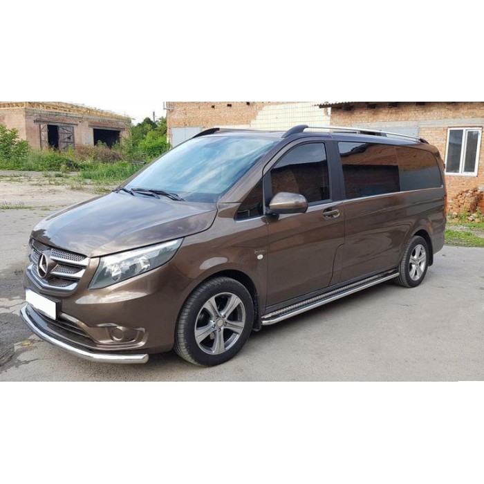 Передній захист ST008 (нерж.) для Mercedes Vito / V-class W447 2014- рр